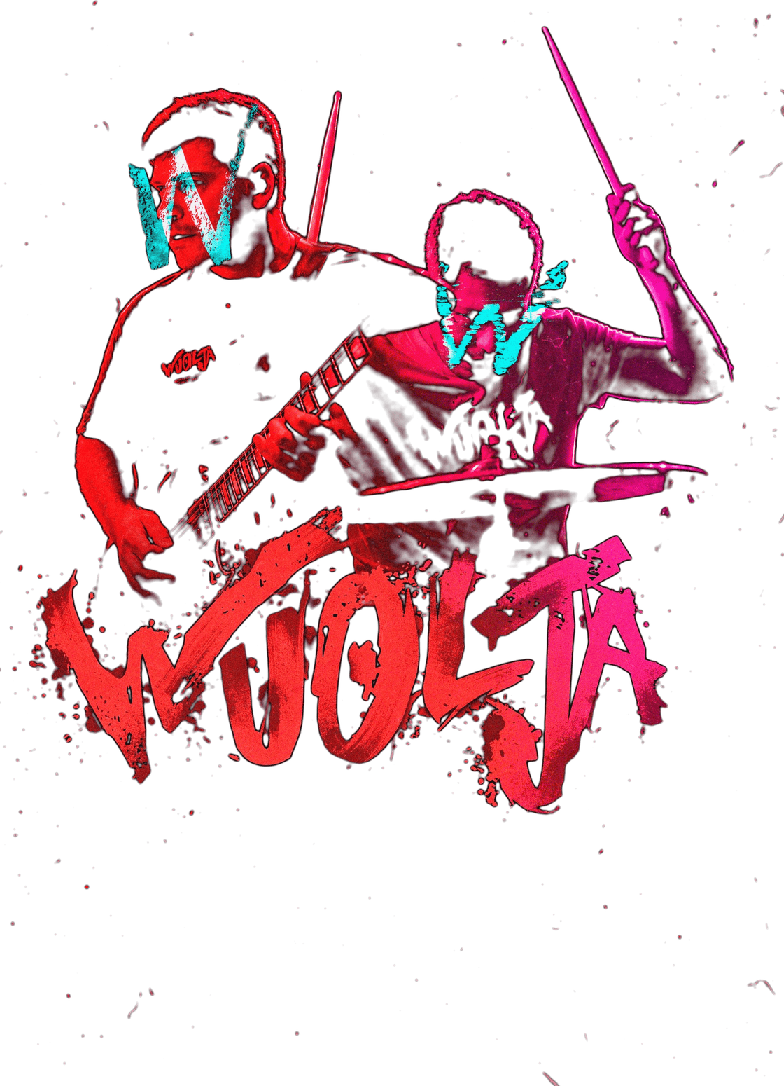 Wuolja en directo: Borja Prat a la guitarra y Benja Suárez a la batería